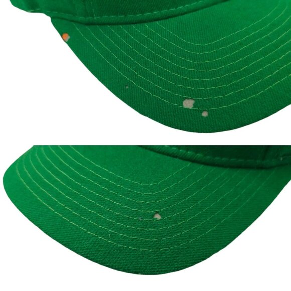 Boston Celtics Script Cap Vtg 90s READ Moth Holes Snapback Sports Specialties - Picture 9 of 16